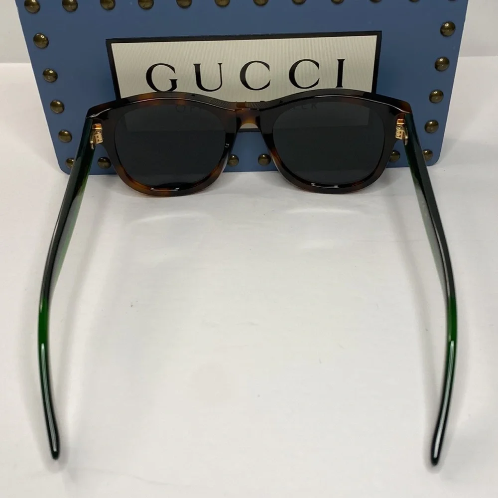 Gucci GG0003SN Men's Sunglasses, Brown/Grey GUCCI GG0003S 003